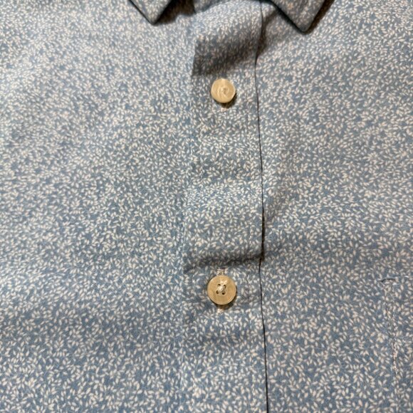 UNTUCKIT Fortia Performance Shirt Foral Blue Nylon XXL - Picture 3 of 13